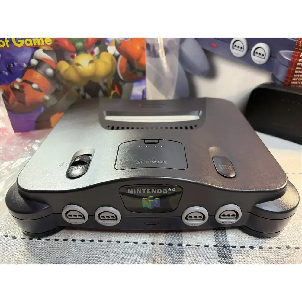 Nintendo 64 System N64 Console OEM CIB T&W W/Collectors Protective Cover CLEAN